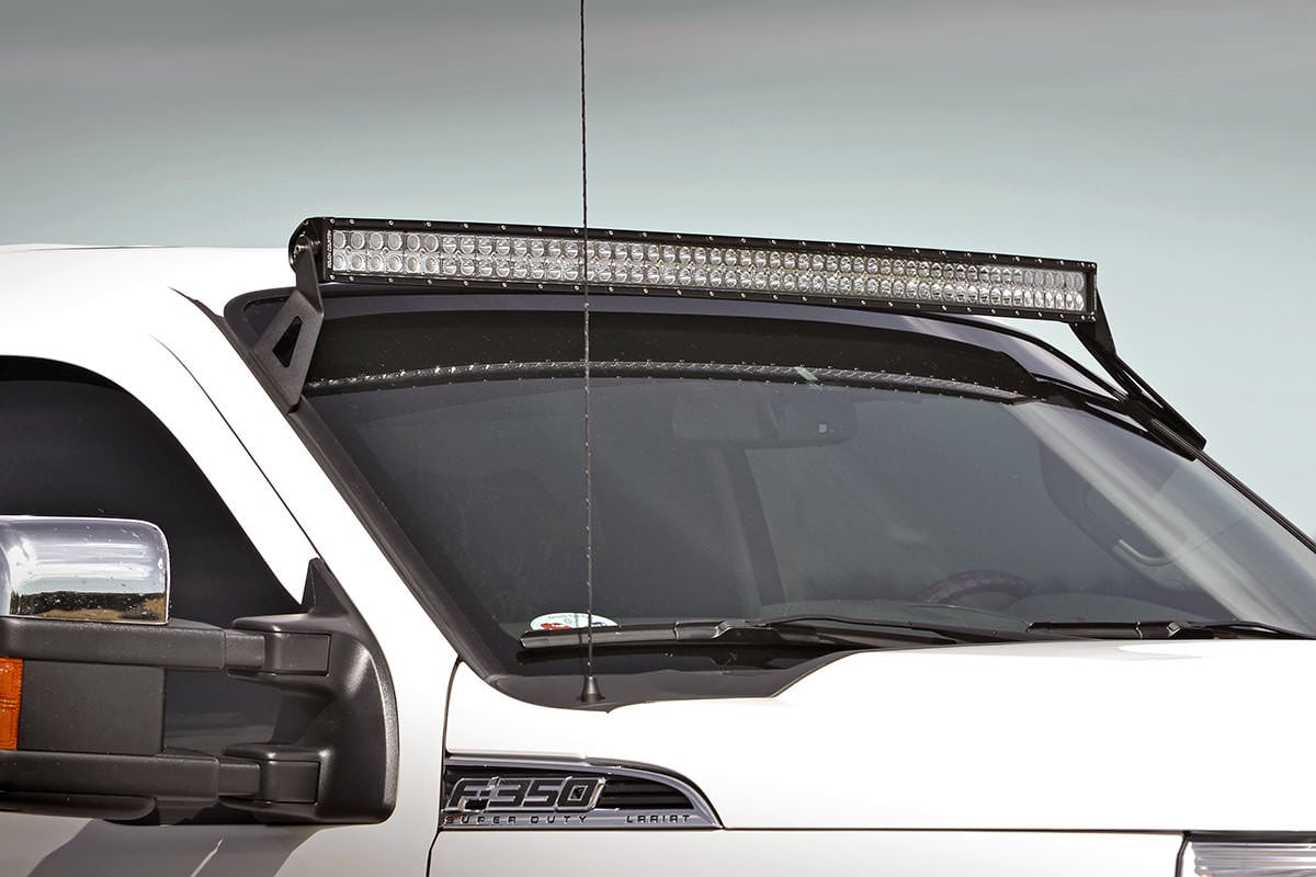 Ford F-250 Super Duty LED Light Mount - Upper Windshield - Rough Country - 54